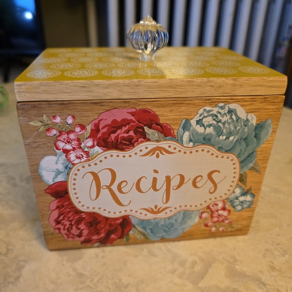 Pioneer Woman Wooden Recipe Box! NWT!